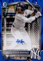 Stiven Marinez 2025 bowman Bowman Chrome Prospect Auto (1st) example 1
