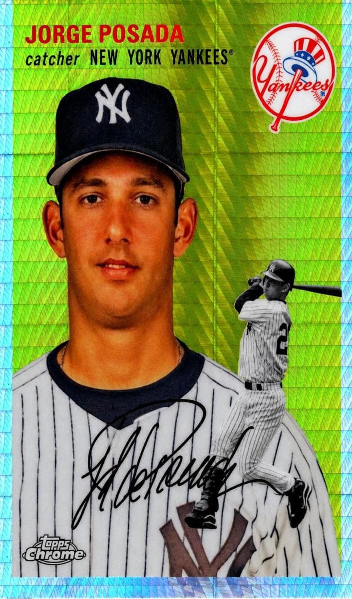 Jorge Posada 2023 topps Topps Chrome Platinum Anniversary