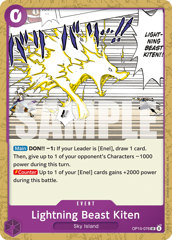 Lightning Beast Kiten 2026 One Piece