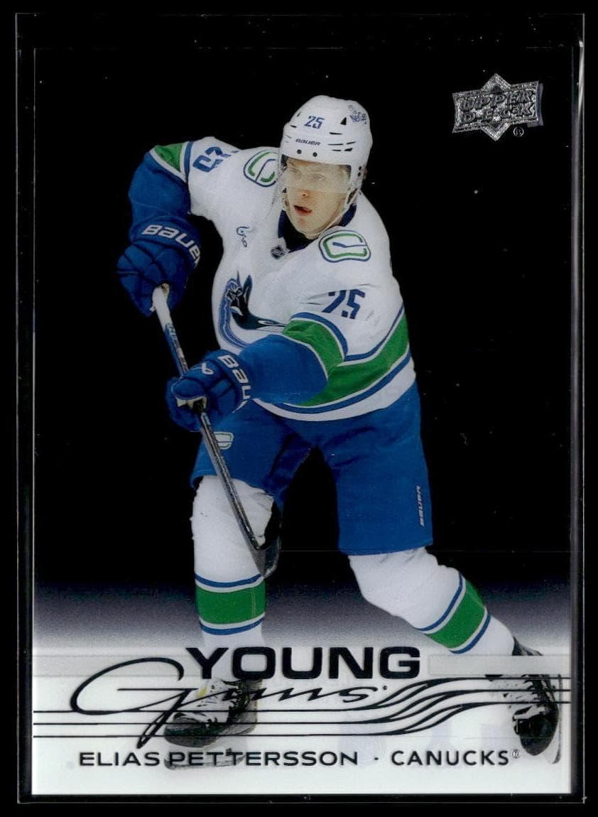 Elias Pettersson 2025 Upper Deck rookie card