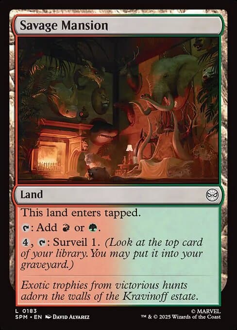 Savage Mansion 2025 Magic: The Gathering Marvel Spider-Man