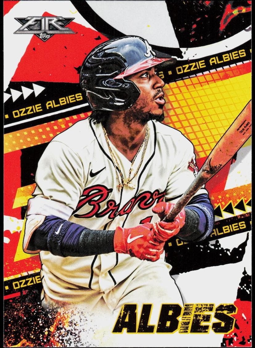Ozzie Albies 2022 topps Topps Fire