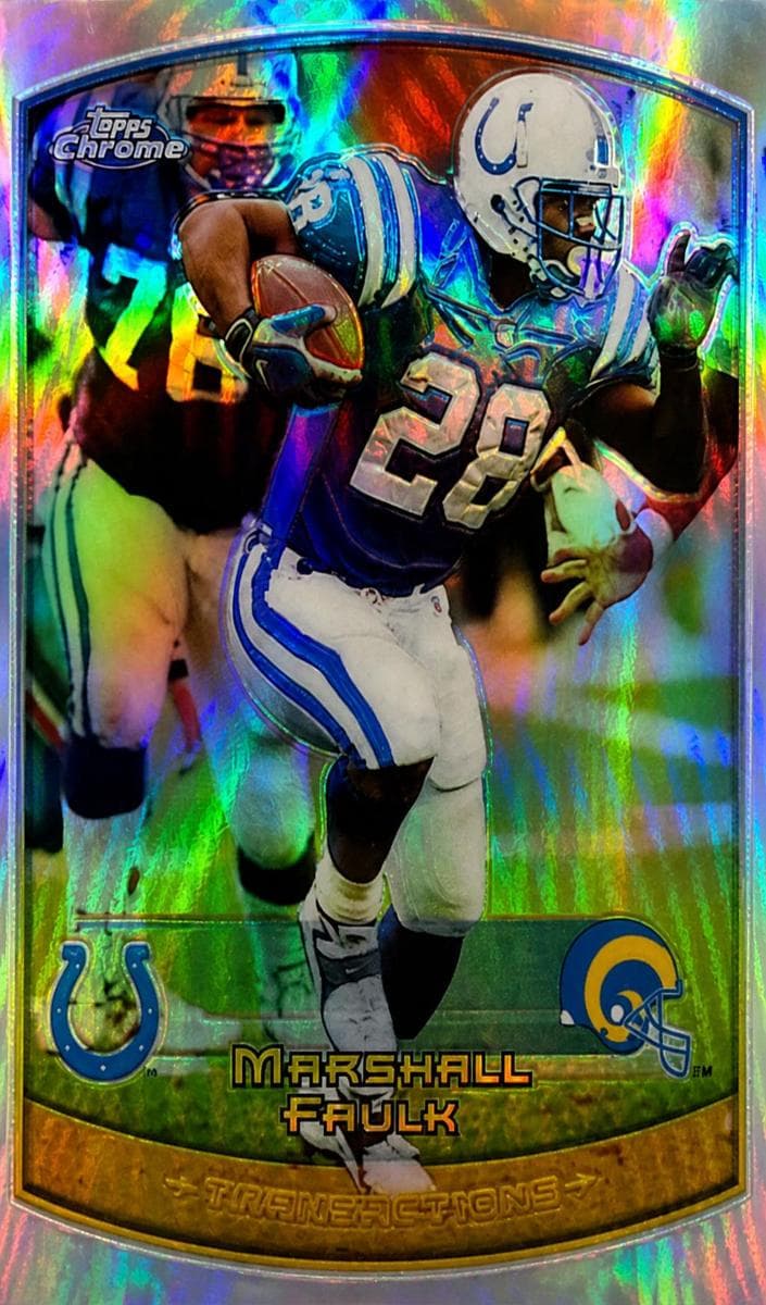 Marshall Faulk 1999 topps Topps Chrome