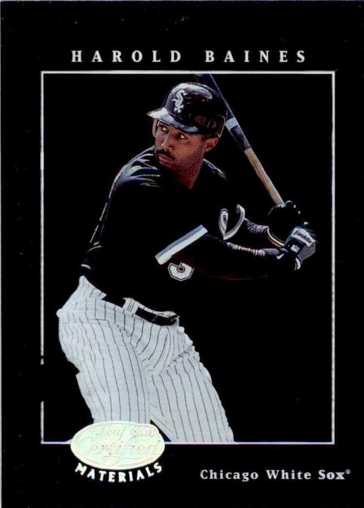 Harold Baines 2001 leaf Leaf Certified Materials
