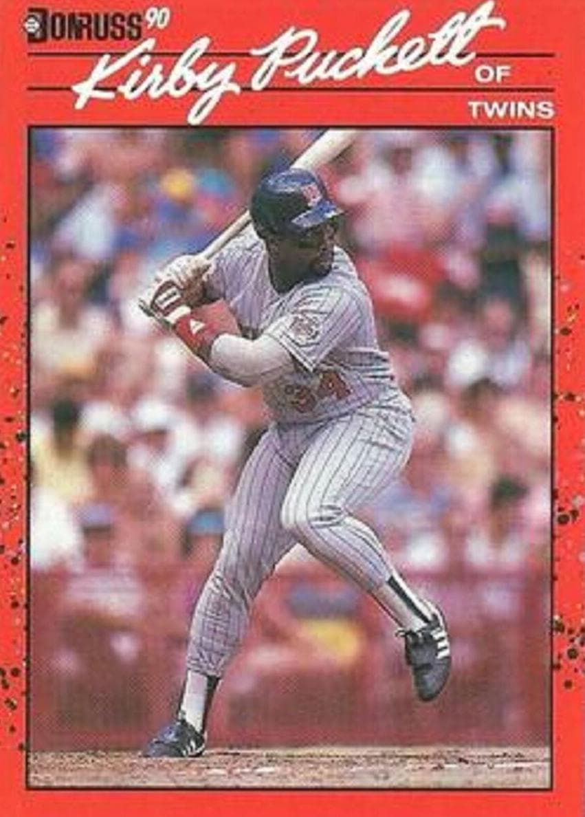 Kirby Puckett 1990 panini Donruss