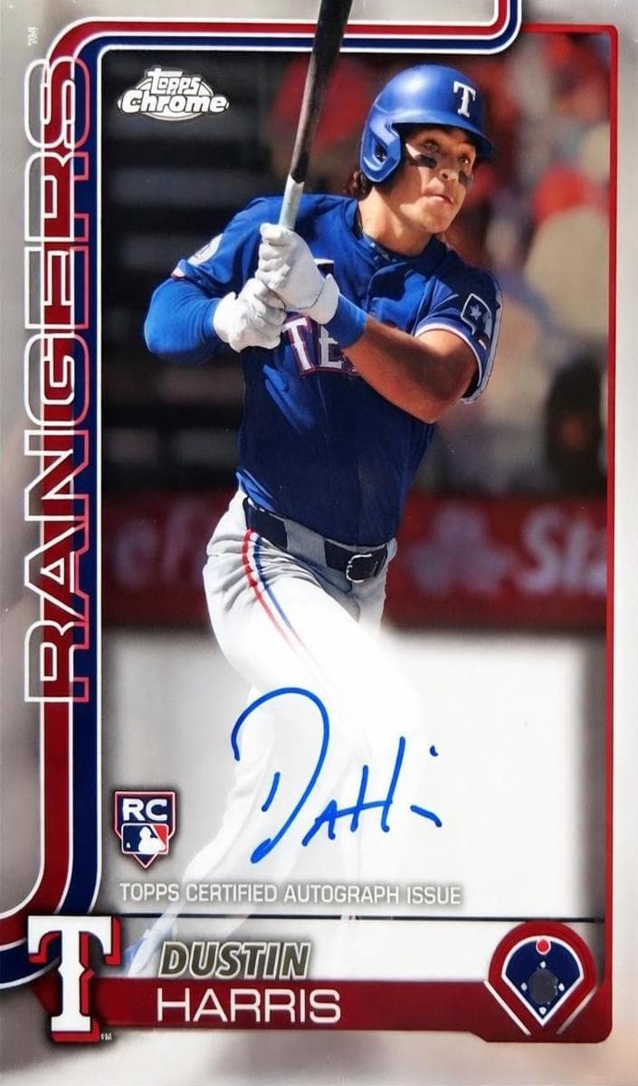 Dustin Harris 2025 topps Topps Chrome Logofractor Edition