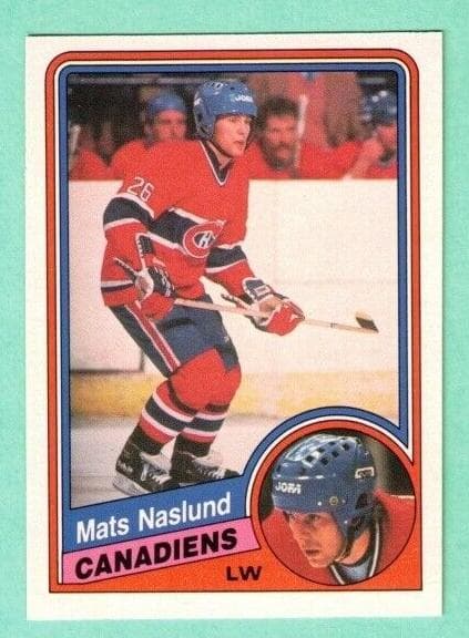 Mats Naslund 1984 topps O-Pee-Chee
