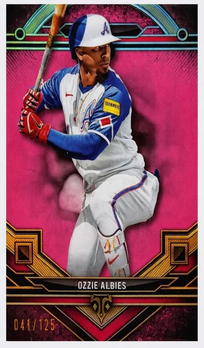 Ozzie Albies 2024 topps Topps Triple Threads