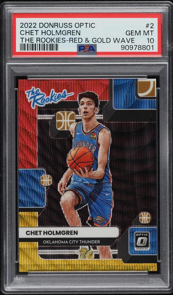 Chet Holmgren 2022 panini Donruss Optic