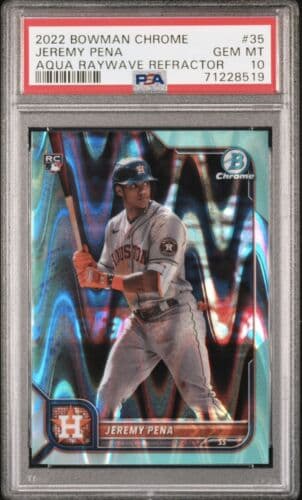 Jeremy Pena 2022 bowman Bowman Chrome