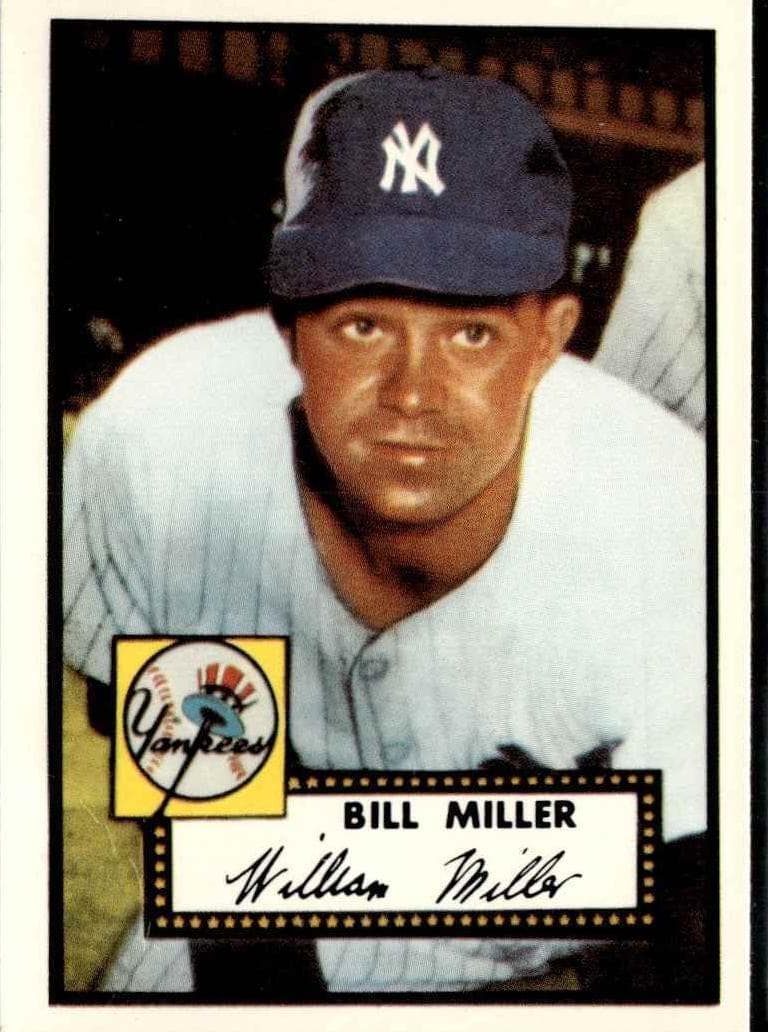 Bill Miller 1952 topps Topps