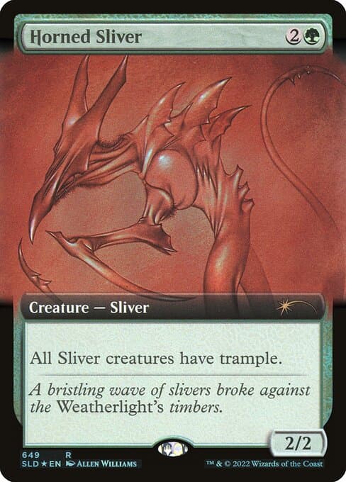 Horned Sliver 2019 Magic: The Gathering Secret Lair Drop