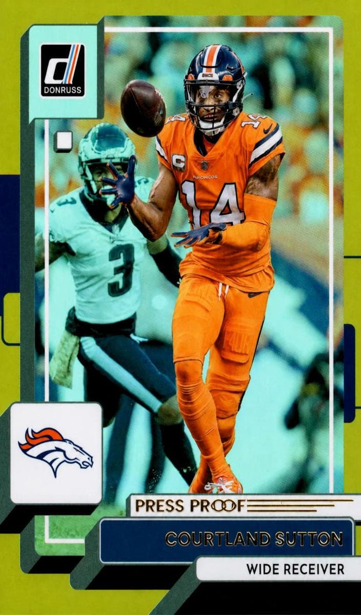 Courtland Sutton 2022 panini Donruss