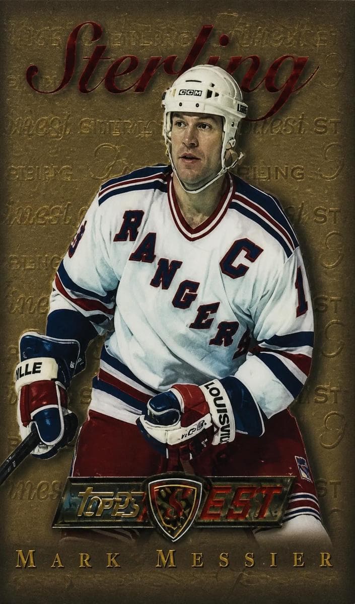 Mark Messier 1995 topps Topps Finest