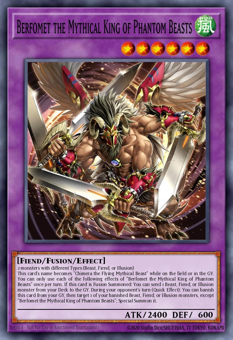 Berfomet the Mythical King of Phantom Beasts 2023 Yu-Gi-Oh!