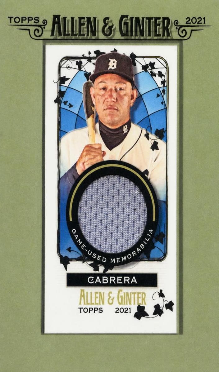 Miguel Cabrera 2021 topps Topps Allen & Ginter