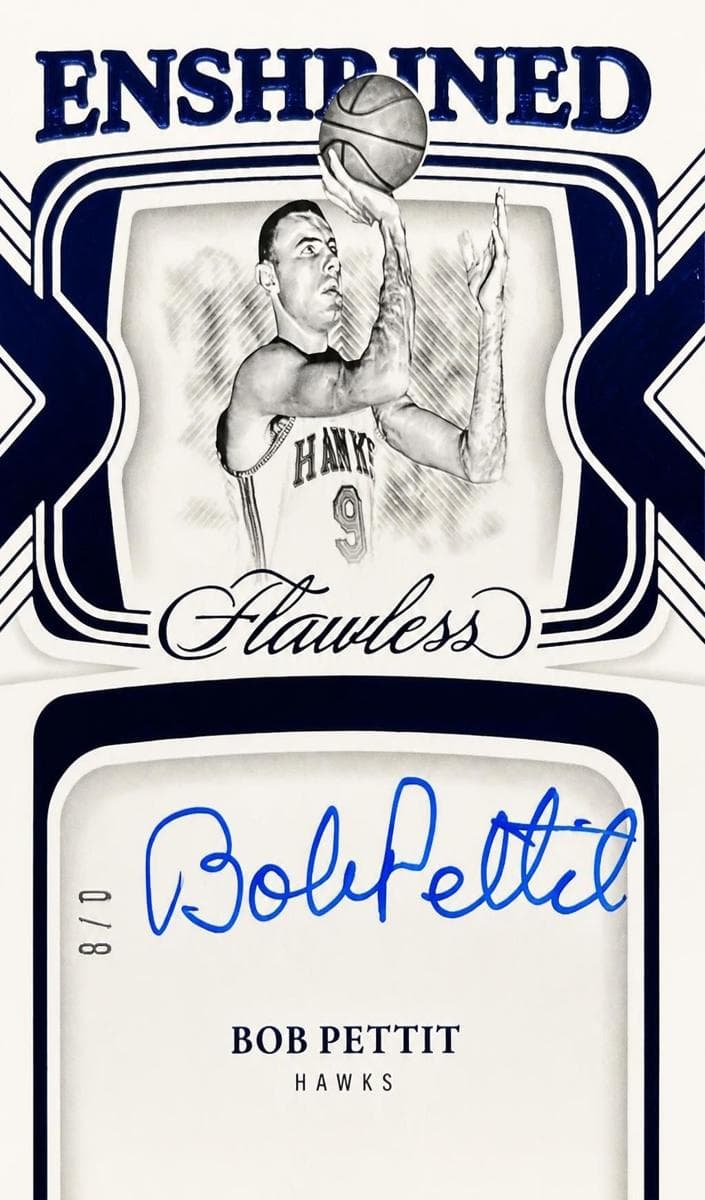 Bob Pettit 2023 panini Panini Flawless