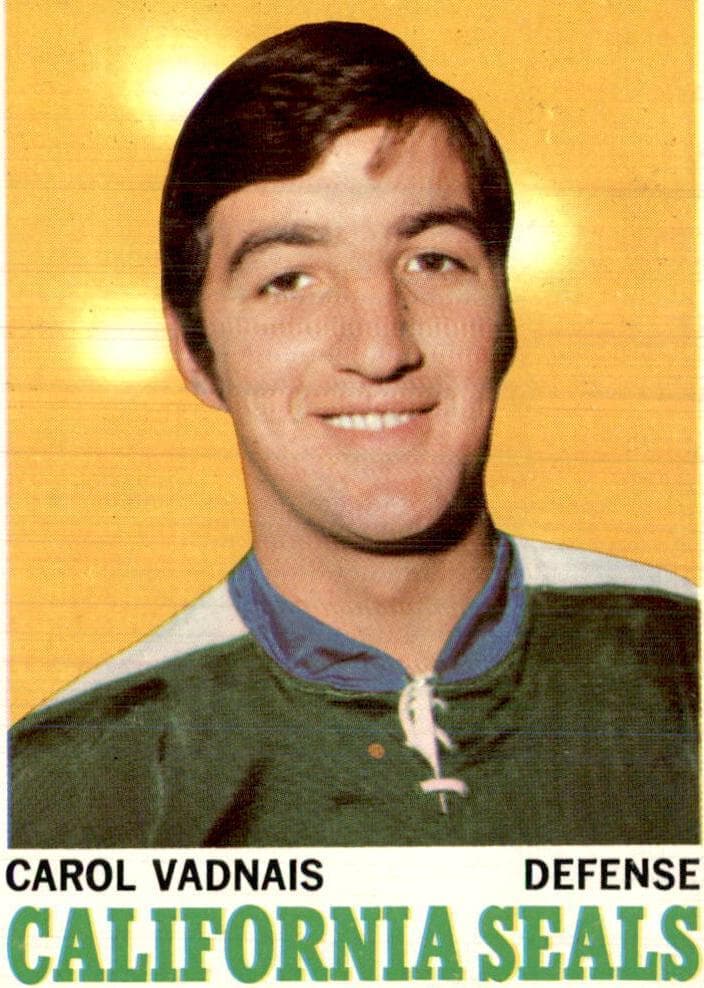 Carol Vadnais 1970 topps Topps