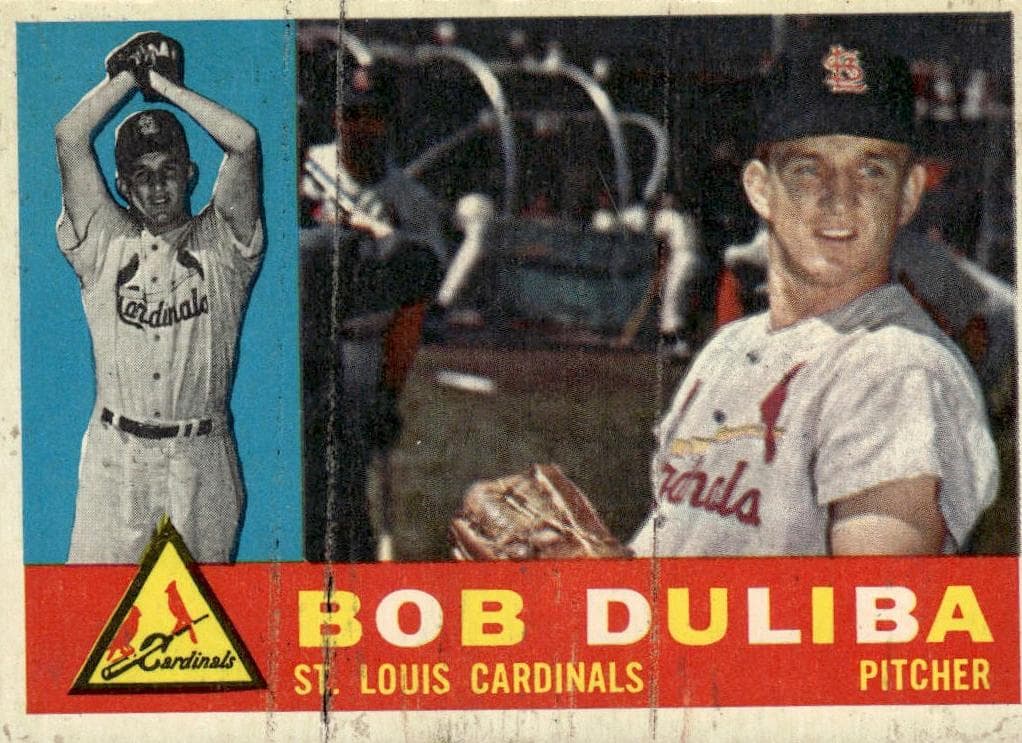 Bob Duliba 1960 topps Topps