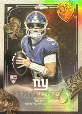 Jaxson Dart 2025 topps Topps Chrome Fortune 15