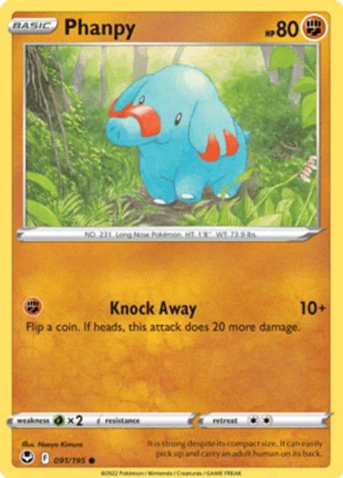 Phanpy trading card