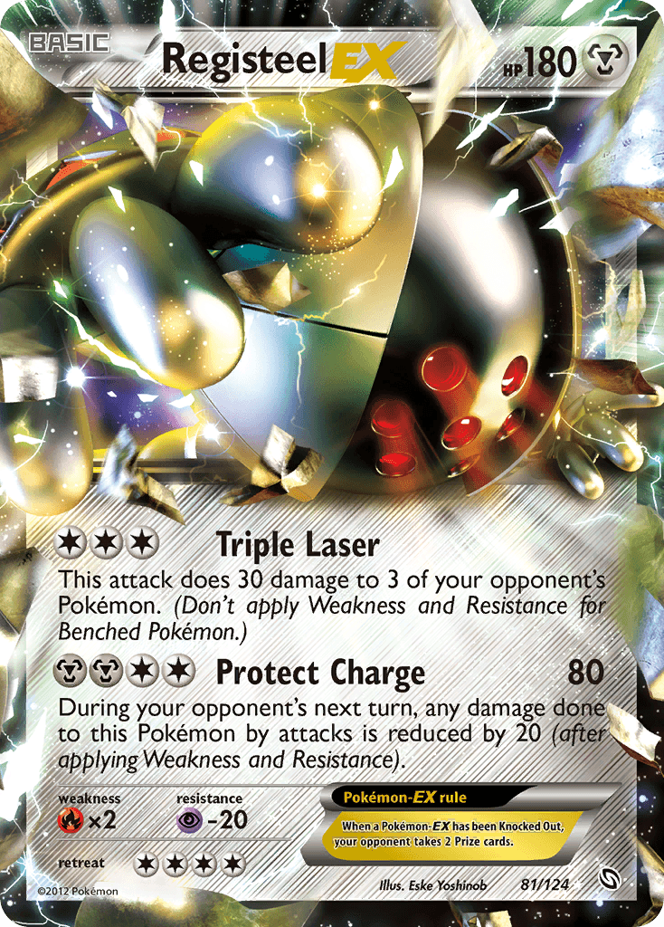 Registeel EX 2012 Pokemon Dragons Exalted