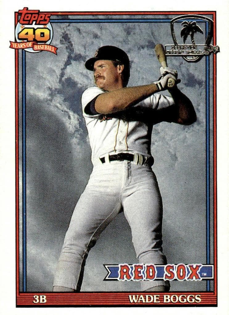 Wade Boggs 1991 topps O-Pee-Chee