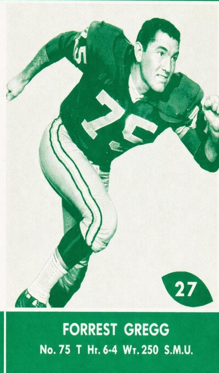 Forrest Gregg 1961 unknown Lake To Lake Packers