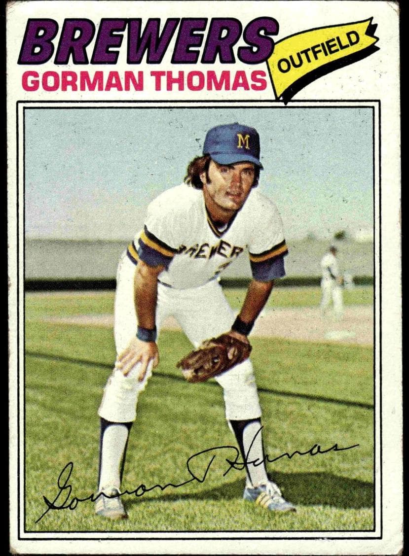 Gorman Thomas 1977 topps Topps
