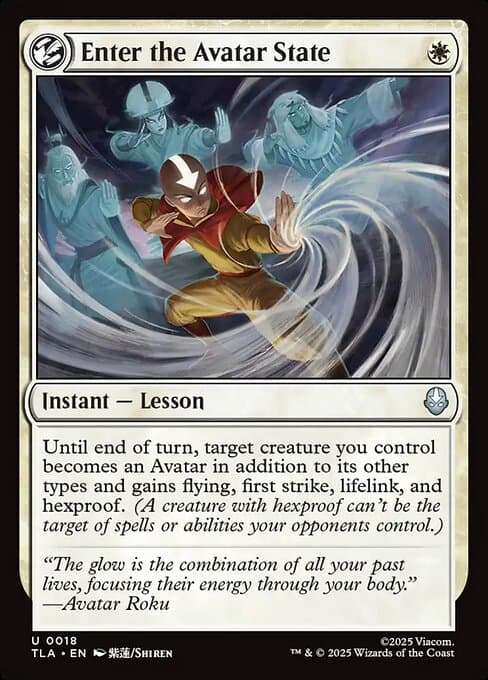 Enter the Avatar State 2025 Magic: The Gathering Avatar: The Last Airbender