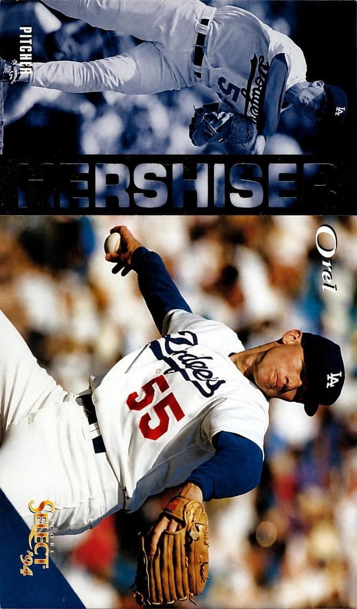 Orel Hershiser 1994 panini Select