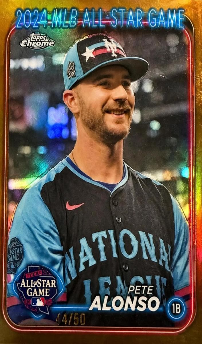 Pete Alonso 2024 topps Topps Chrome Update