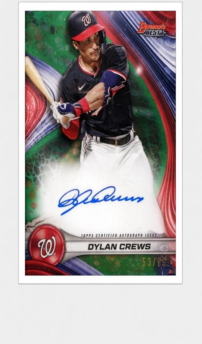 Dylan Crews 2024 bowman Bowman's Best
