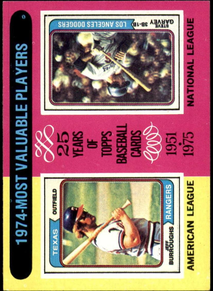 1974 MVPs (Jeff Burroughs / Steve Garvey) 1975 topps Topps