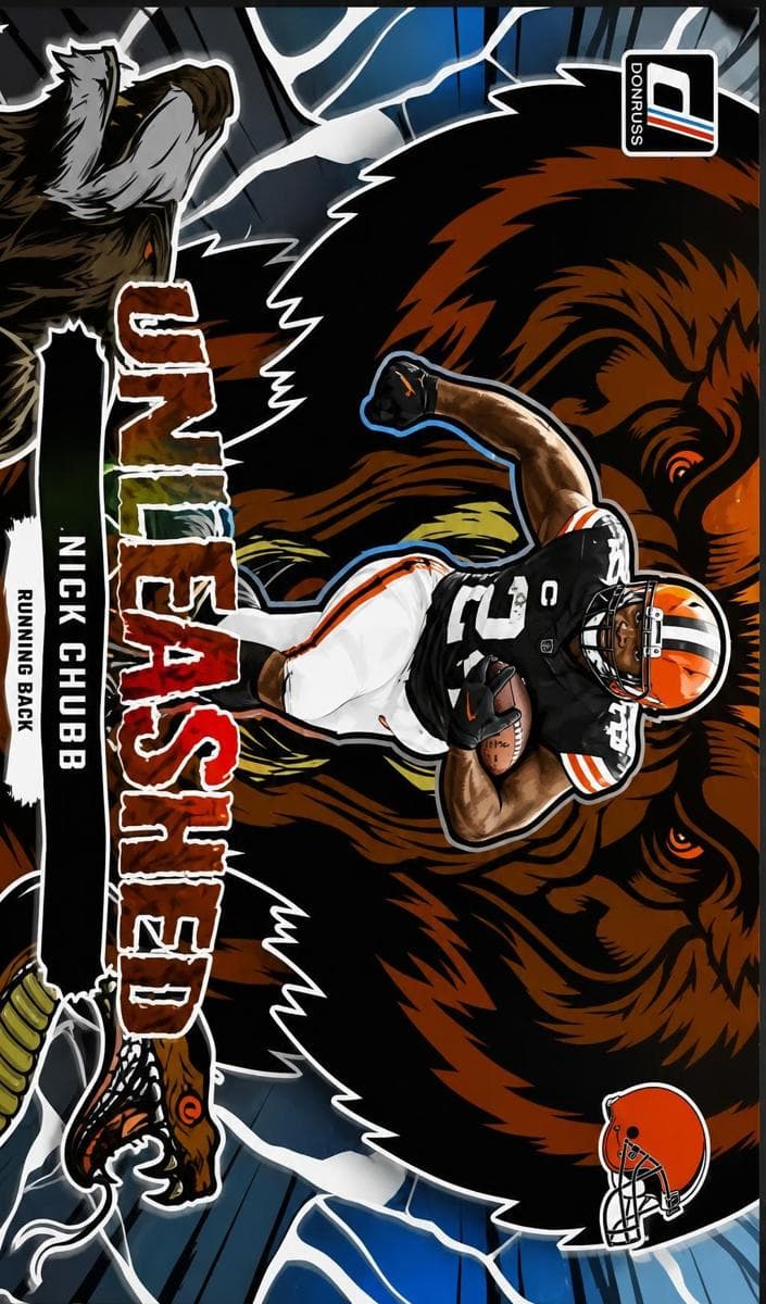 Nick Chubb 2023 panini Panini Donruss