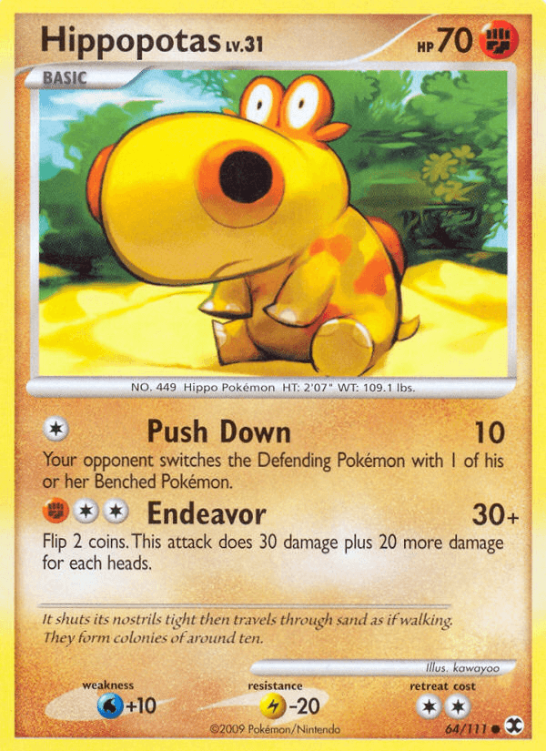 Hippopotas 2009 Pokemon Rising Rivals
