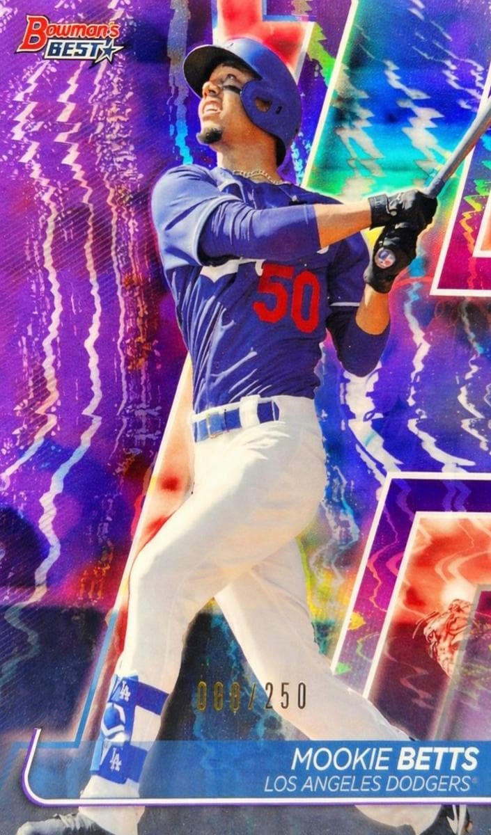 Mookie Betts 2020 topps Topps Chrome Black