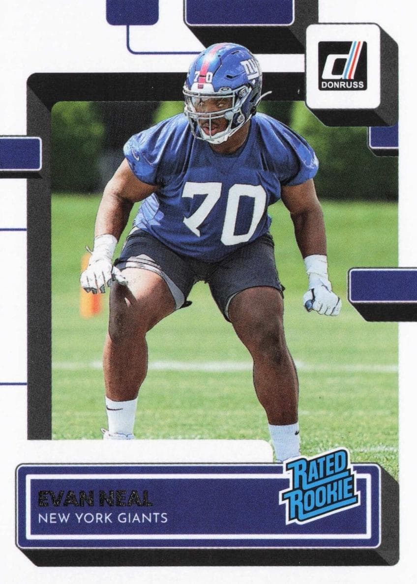 Evan Neal 2022 panini Donruss