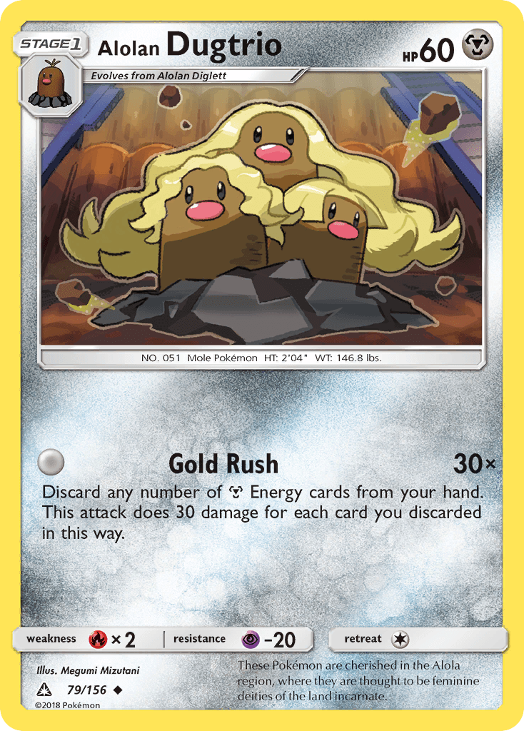 Alolan Dugtrio 2018 Pokemon