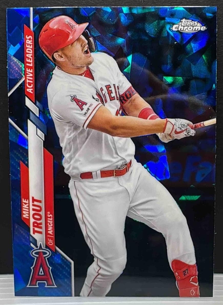 Mike Trout 2020 topps Topps Chrome Update Sapphire Edition
