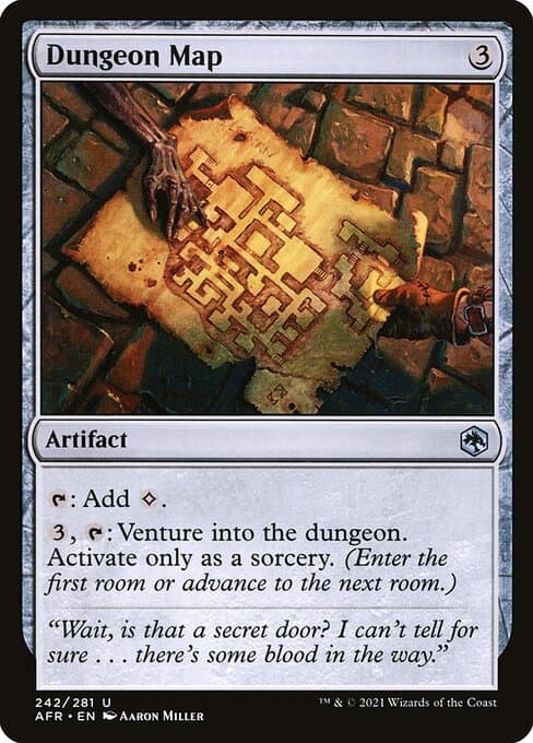 Dungeon Map 2021 Magic: The Gathering Adventures in the Forgotten Realms