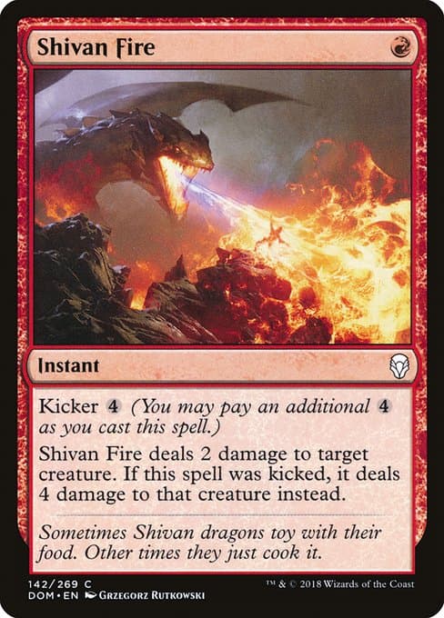 Shivan Fire 2018 Magic: The Gathering Dominaria