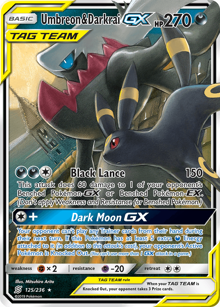 Umbreon & Darkrai GX 2019 Pokemon Unified Minds