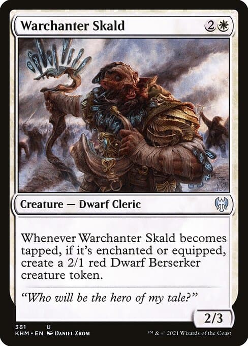 Warchanter Skald 2021 Magic: The Gathering Kaldheim