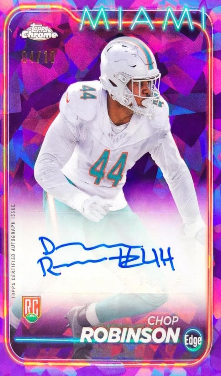 Chop Robinson 2024 topps Topps Chrome Sapphire Edition