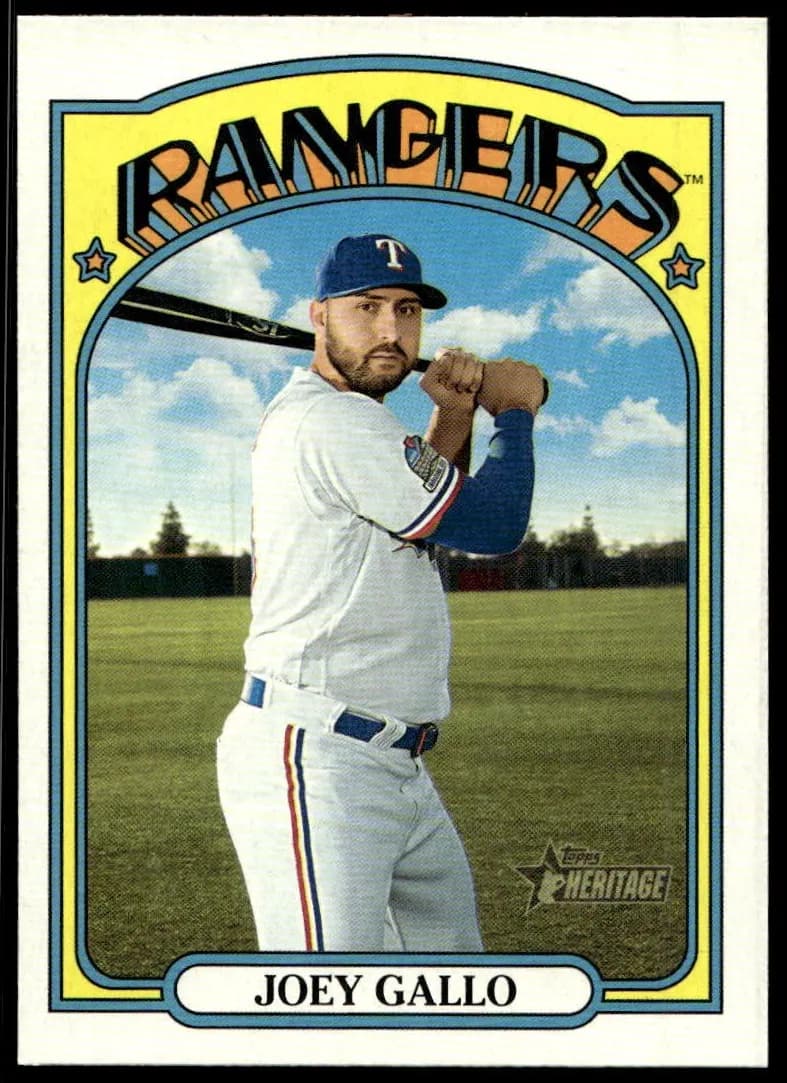 Joey Gallo 2021 topps Topps Heritage