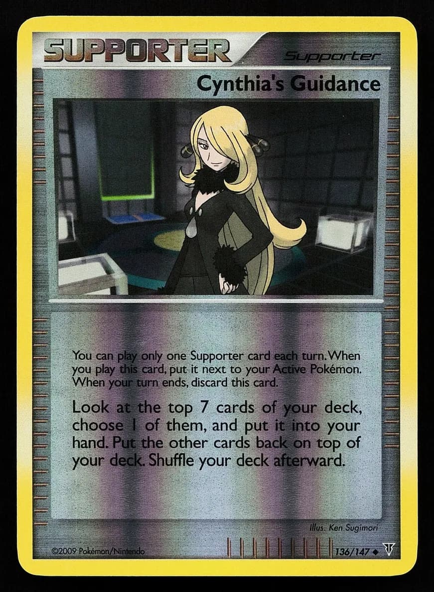 Cynthia's Guidance trading card