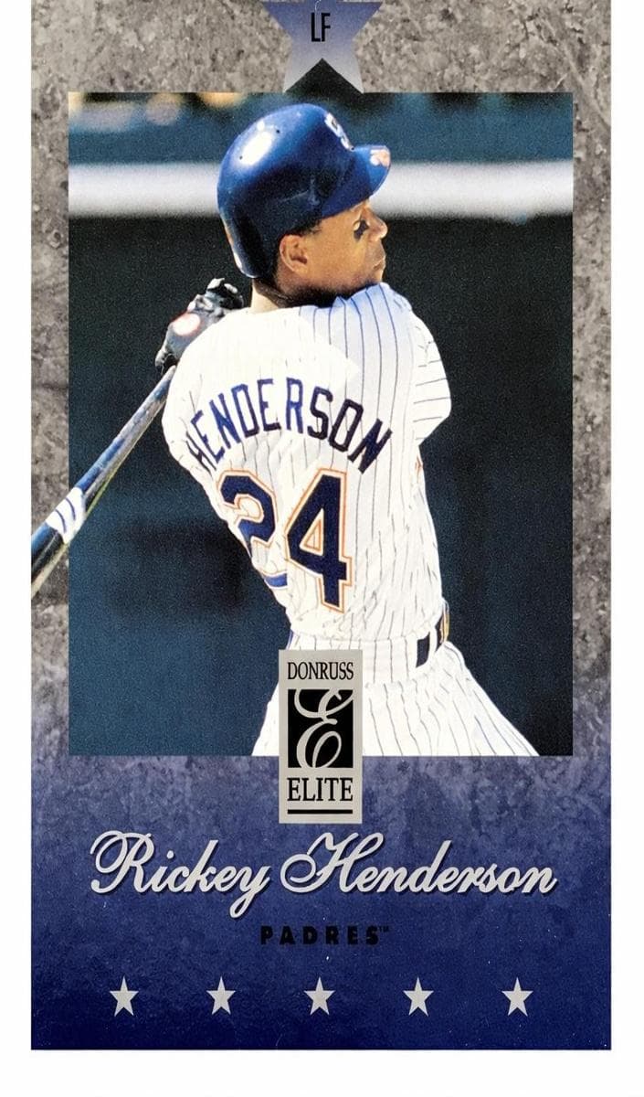 Rickey Henderson 1997 unknown Pinnacle