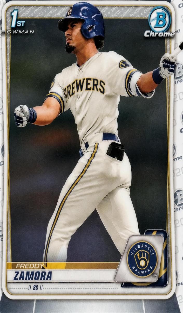 Freddy Zamora 2020 bowman Bowman Draft