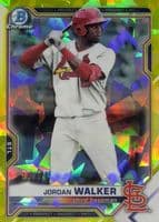 Jordan Walker 2021 bowman Bowman Draft Sapphire Edition Chrome